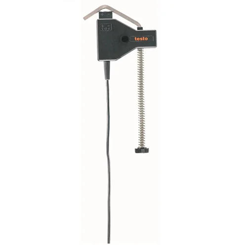 پراب دما (TCنوع K) با براکت مخصوص اتصال به لوله | Temperature probe with clamping bracket (TC Type K)