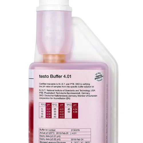 محلول بافر 4.01 تستو | testo pH buffer solution 4.01