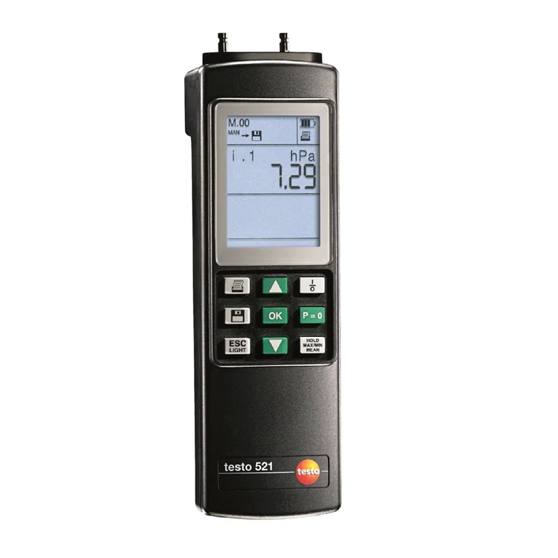 تستو 1-521-(0.2% از f.v.) دستگاه سنجش اختلاف فشار | testo 521-1 - differential pressure measuring instrument (0.2 % of f.v.)